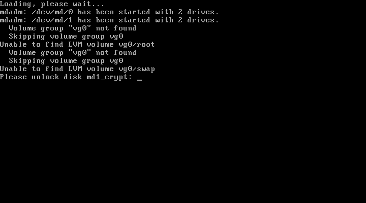 Prompt LUKS prompt LUKS