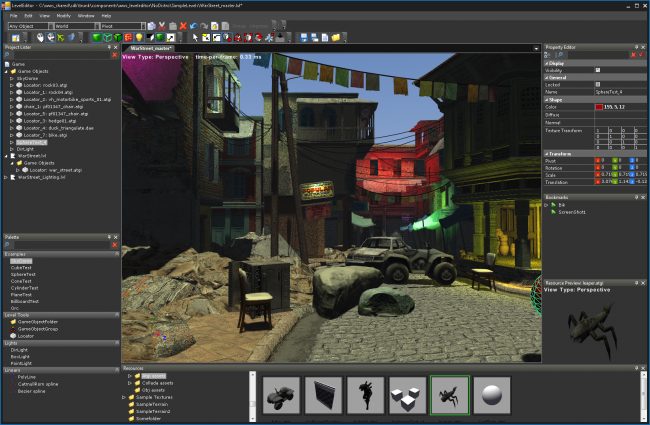 le lights 650x425 Level Editor   Créer des niveaux pour des jeux avec ce logiciel Open Source