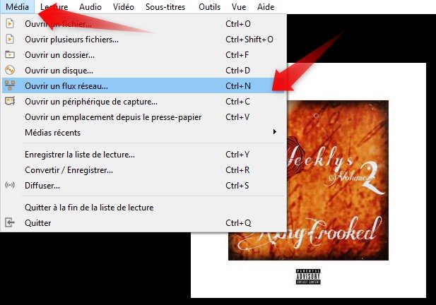 ouvrir un flux Youtube dans VLC