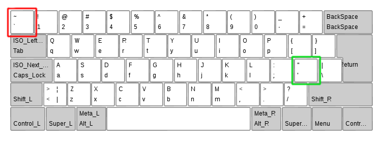 schema clavier qwerty
