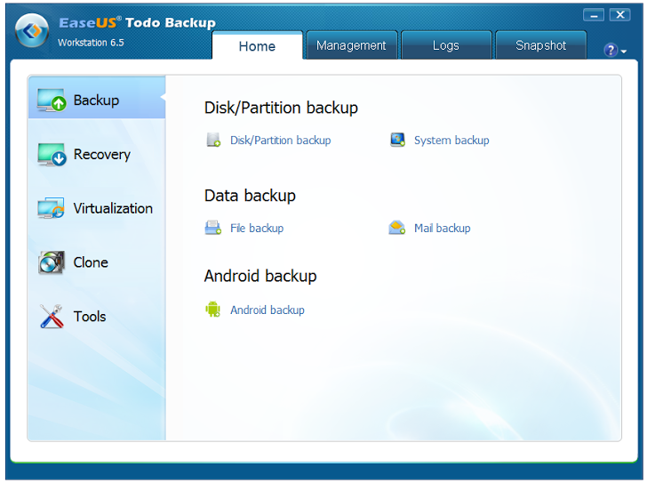 Data Backup and Recovery with EaseUS Todo Backup Workstation