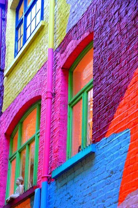 façades multicolores