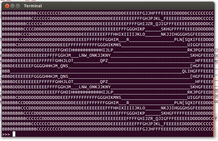 Mandelbrot dans un terminal