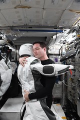 Slow dance with spacesuit