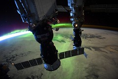 Spacecraft aurora