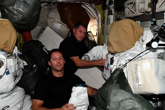 Working on spacewalk preparations