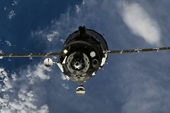 Soyuz MS-19 approaching