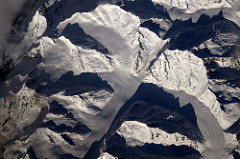 Glaciers and snow in the Alps