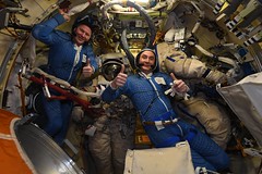 Oleg and Pyotrr finished first Nauka spacewalk