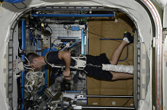 Exercise in the ISS