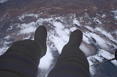 Dangling my feet in space