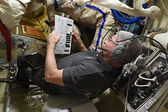 Mark preparing spacewalk