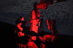 ISS experience in red