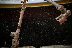 Canadarm and stars
