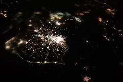 Korea peninsular at night