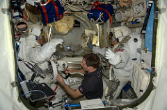 Preparing the spacewalk