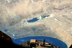 Dead Sea with spacecraft