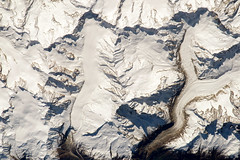 Glacier d'Argentière, mont Dolent, aiguille verte, grandes Jorasses