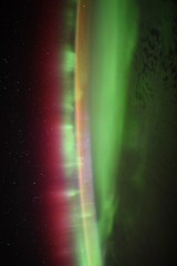 Aurora in red, green and blue
