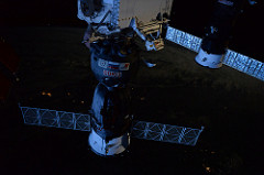 Soyuz in the moonlight