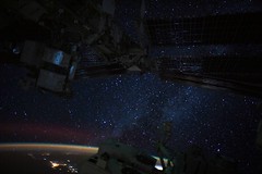 ISS over Earth