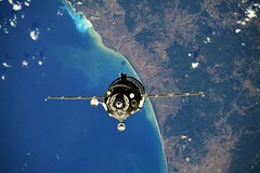 Soyuz MS-19 over Earth