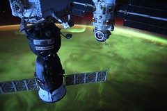 Soyuz Gagarin and Nauka aurora