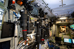 Cameras on the International Space Station