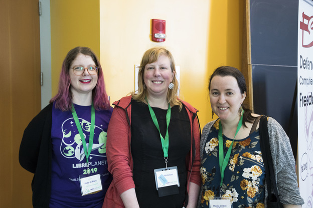 Women in free software -- Molly de Blanc, Deborah Nicholson, and Shauna Gordon-McKeon