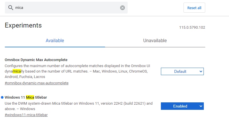 Google Chrome - Windows 11 Mica
