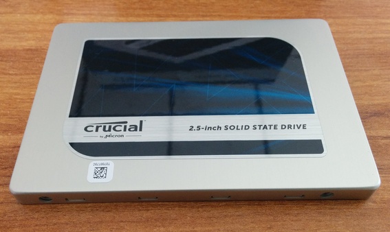SSD Crucial MX200 - Vue de dessus