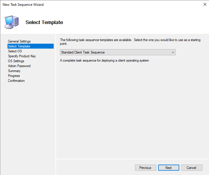 MDT avec Windows Server 2022 - Créer une séquence de tâches - Etape 3