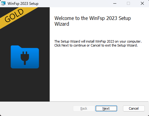 WinFsp Windows pour Rclone
