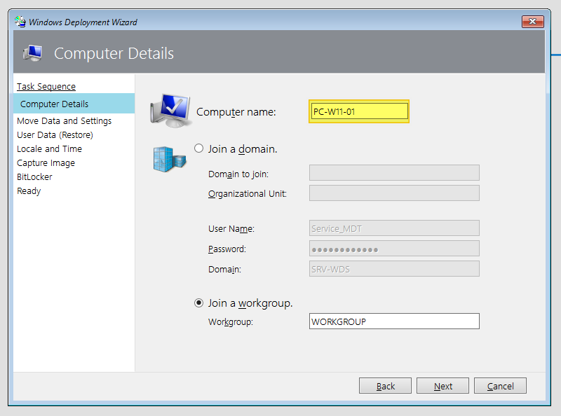 Déployer Windows 11 22H2 avec MDT - VM - Etape 3