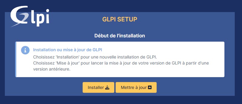 Installation de GLPI - Etape 2