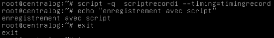 termrecord script enregistrer terminal