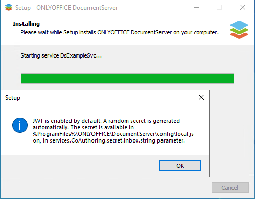ONLYOFFICE Docs - Installation sous Windows Server 2022 - Etape 8