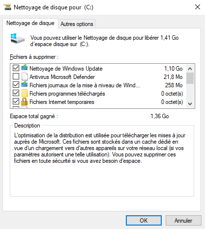 Windows Server - Nettoyage de disque - Etape 3