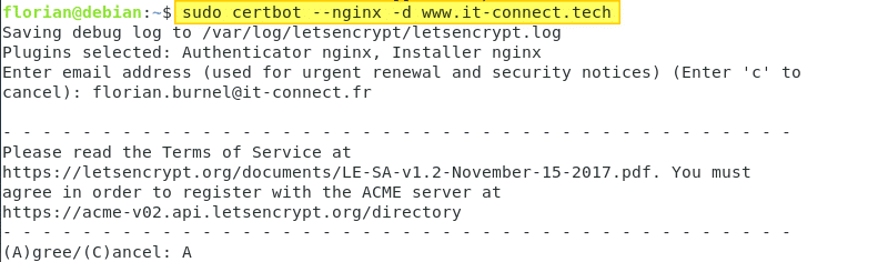 Certbot - Générer un certificat SSL pour Nginx