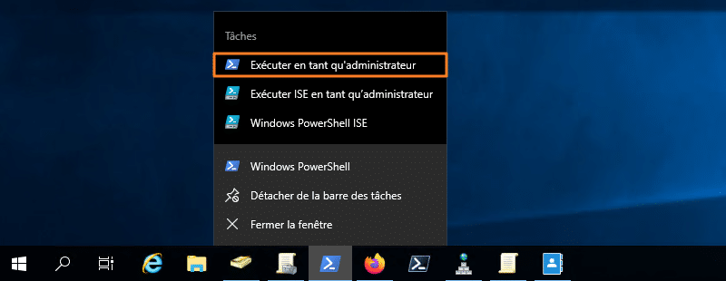 Exécuter en tant qu'admin - PowerShell