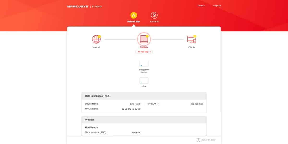 Mercusys - Interface de gestion Web