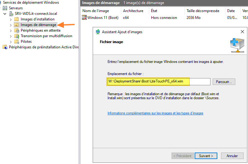 MDT avec Windows Server 2022 - Générer LiteTouch - Etape 5