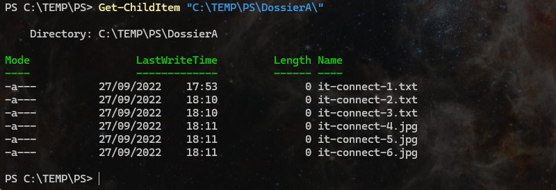 PowerShell - Copy-Item - Copier avec un filtre