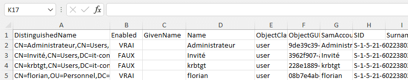 Exporter des données dans Excel via Powershell