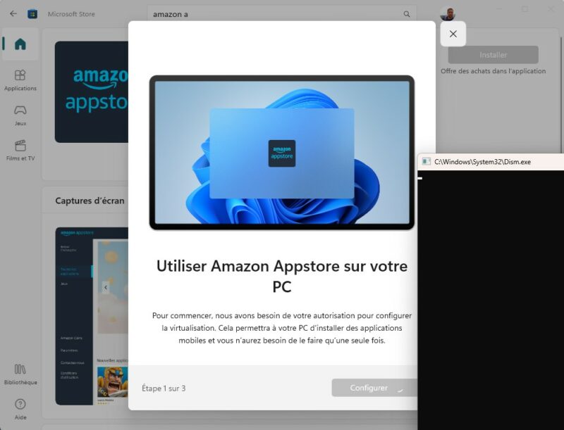 Installer Amazon Appstore sur Windows 11