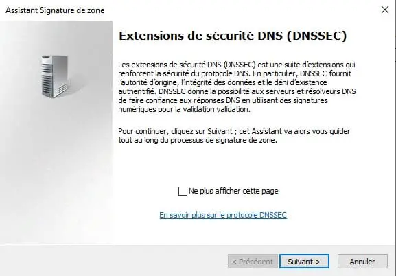 Windows Server 2022 - AD DNSSEC - Signer une zone - Etape 2