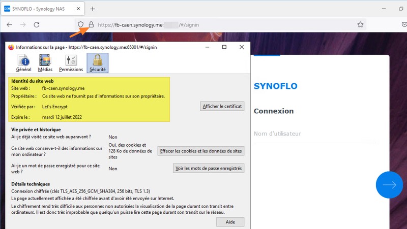 Utiliser un certificat SSL Let's Encrypt avec Synology DDNS