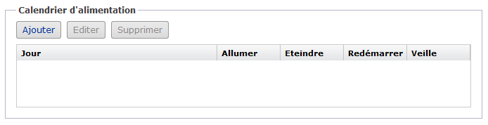 Asustor AS5002T - Calendrier d'alimentation