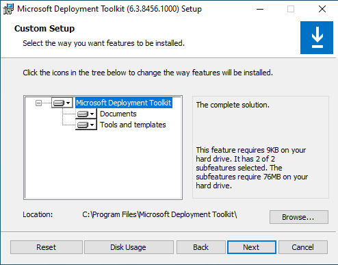 Windows Server 2022 - Installer MDT 6.3.8456 - Etape 2