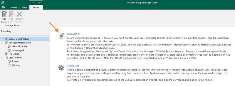 Veeam Backup et Replication 12 - Ajouter Hyper-V - 1
